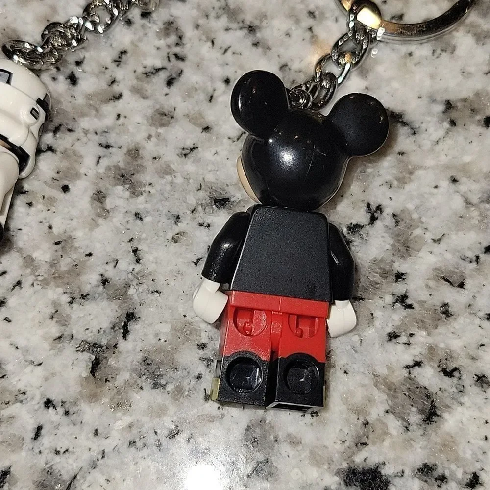 LEGO Star Wars Stormtrooper & Mickey Mouse Minifigure Keychain  Mini Figure New
